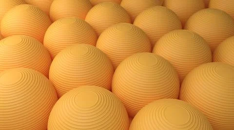 3D Render : Group of balls composed as  3d background Stock Illustration