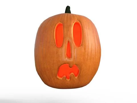 3D Render : Halloween Pumpkin Stock Illustration