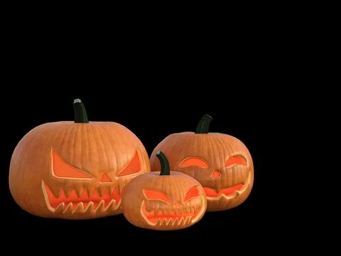 3D Render : Halloween Pumpkin Illustrazione stock