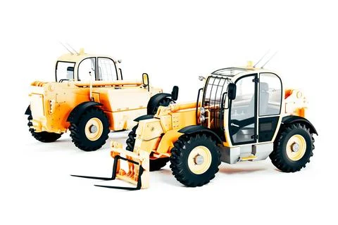 3d render of heavy construction vehicle truck Stock Illustration