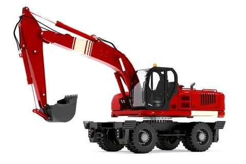 3d render heavy duty construction vehicle tractor Stock Illustration