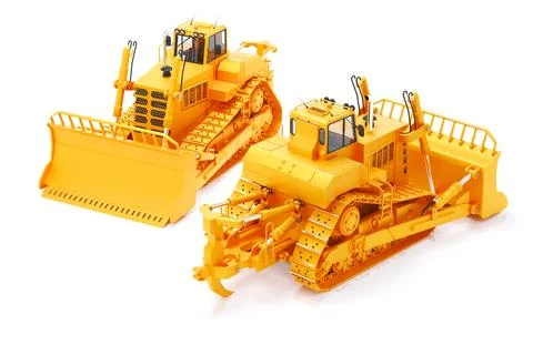 3d render heavy duty construction bulldozer vehicle tractor Stock Illustration