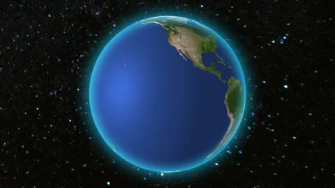 3D render high Resolution Planet Earth motion view.Elements of this map. Stock Footage 274568421