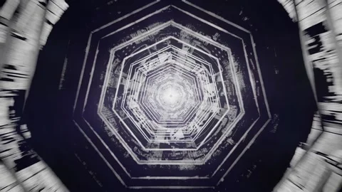 3d render high tech tunnel, sci-fi corridor. Stock Footage 208704759