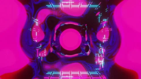 3d render high tech tunnel rotate, sci-fi corridor. Stock Footage 210562409