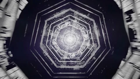 3d render high tech tunnel, sci-fi corridor. Stock Footage 210562596