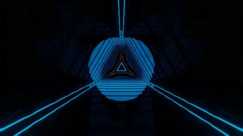 3d render high tech tunnel, sci-fi corridor. Stock Footage 214061802