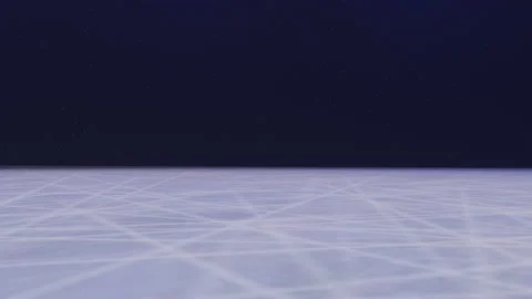 3d render Hockey Puck Drop animated puck drops from above and hits ice with two Stock Footage 148330206