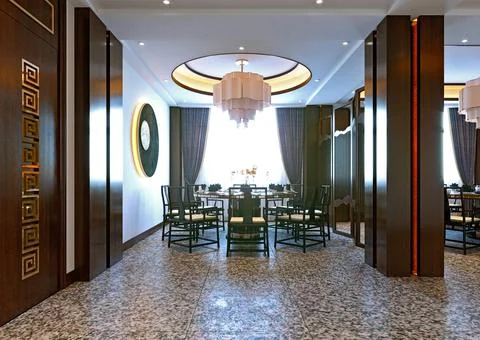 3d Render of Home Dining Room Illustrazione stock