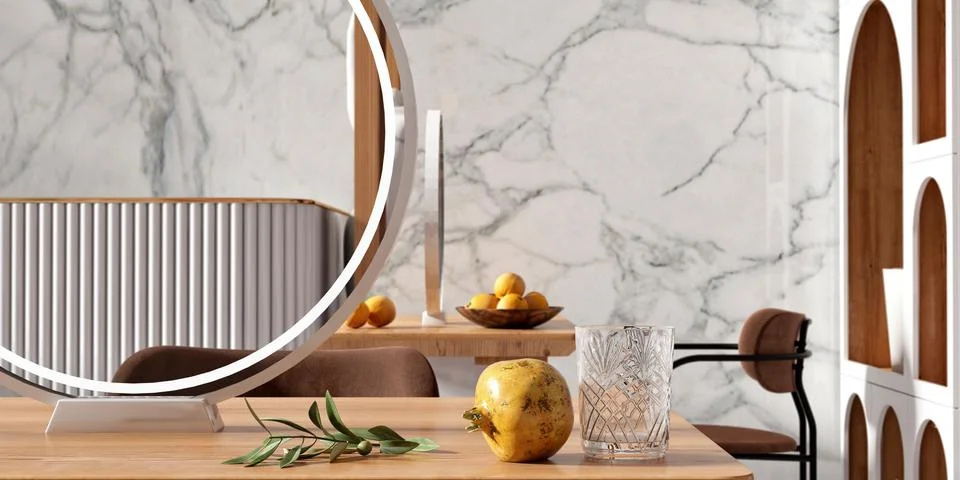 3d Render of Home Kitchen Stock Illustration