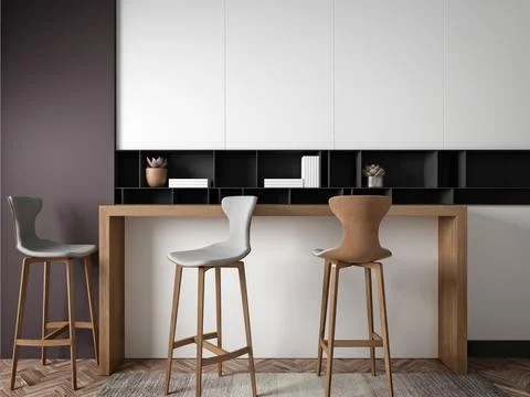 3d Render of Home Kitchen Illustrazione stock