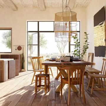 3d Render of Home Kitchen Illustrazione stock