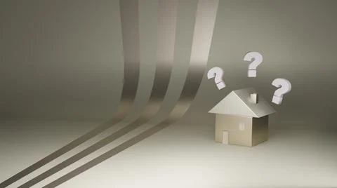 3d render of house model Illustrazione stock