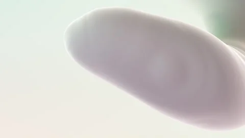 3D render of a huge abstracted shape with displacement surface effects Stock Footage 279019185