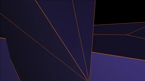 3D render of huge amorph shape with wireframe and displacement effects Stock Footage 249213314