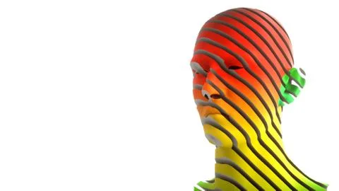 3d render Human figure concept illustration background Stock Illustration