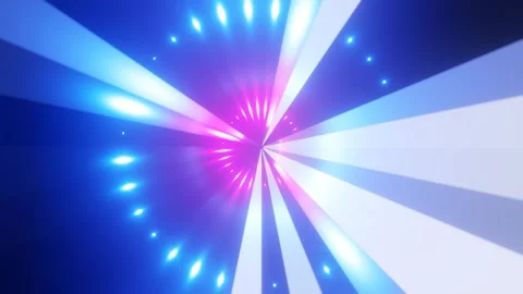 3d render hyperloop or hyper light speed warp tunnel, endless, vj concept Stock Footage 273628895
