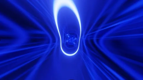 3d render hyperloop or hyper light speed warp tunnel, endless, vj concept Stock Footage 273629468