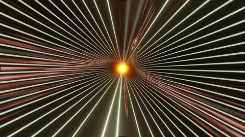 3d render hyperloop or hyper light speed warp tunnel, endless, vj concept Stock-Footage 273630086