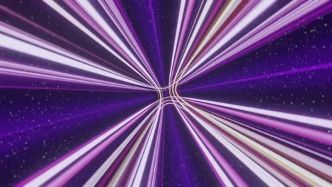 3d render hyperloop or hyper light speed warp tunnel, endless, vj concept Stock-Footage 273630699