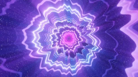 3d render hyperloop or hyper light speed warp tunnel, endless, vj concept Stock-Footage 273631206
