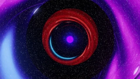 3d render hyperloop or hyper light speed warp tunnel, endless, vj concept Stock-Footage 273631441