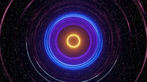 3d render hyperloop or hyper light speed warp tunnel, endless, vj concept Stock-Footage 273631490