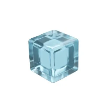 3d render ice cube 3 Stock Illustration