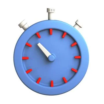 3d render icon design of timer Stock Illustration