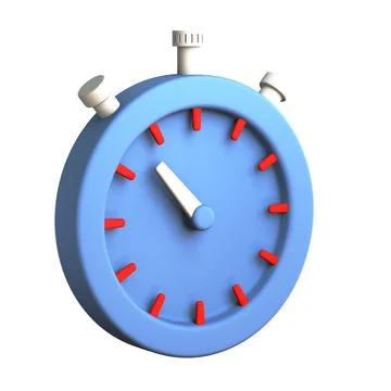 3d render icon design of timer Stock Illustration