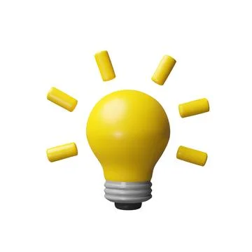 3d render idea infographic element. Stock Illustration