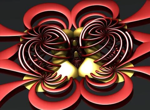 3D render illustration artwork of virtual scene Stock Illustration