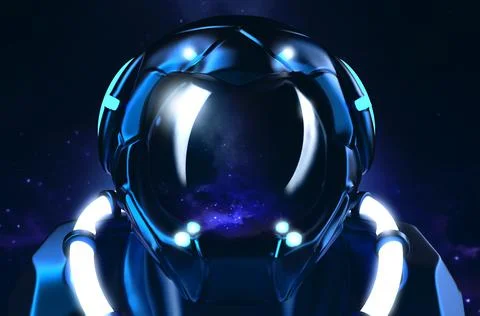 3d render illustration of astronaut. Stock Illustration