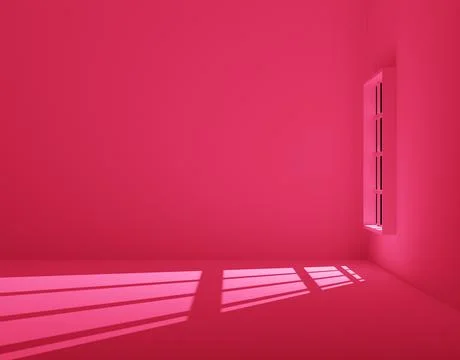 3D render illustration concept of a new house on a red background Stock Illustration