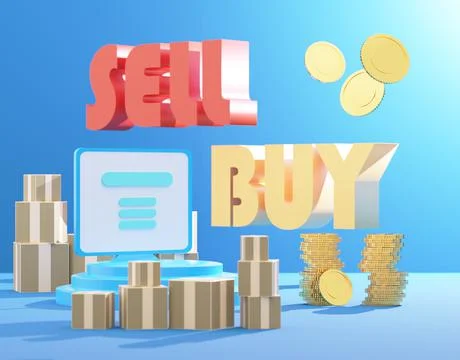 3d render illustration Cryptocurrency trading strategy concept Stock Illustration