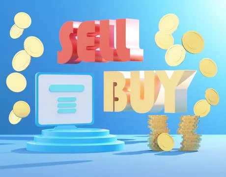 3d render illustration Cryptocurrency trading strategy concept Stock Illustration