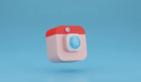 3d render illustration. Digital marketing concept. Social media icon. Illustrazione stock