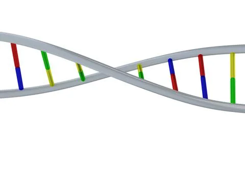 3d render illustration of generic DNA model Illustrazione stock