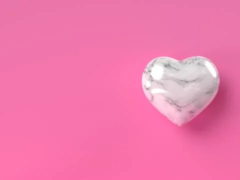3d render illustration with heart. Stock-Illustration