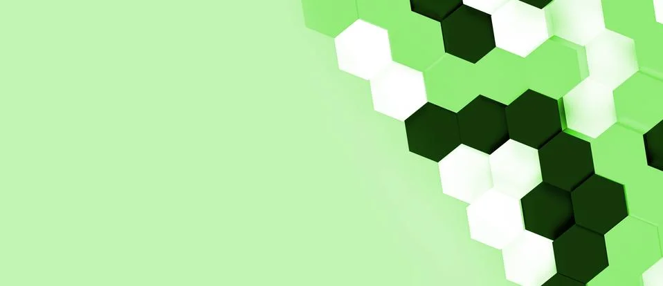 3d render of an illustration of a honeycomb. A pattern of geometric shapes. Stock Illustration