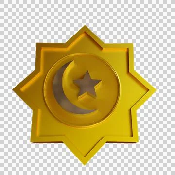 3d render illustration islamic ornament Stock Illustration