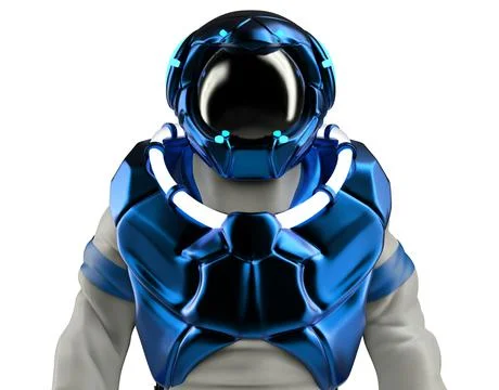 3d render illustration of isolated astronaut. Stock Illustration