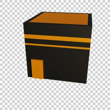 3d render illustration Kaaba Stock Illustration