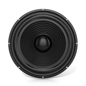 3D render illustration of loudspeaker Stock Illustration