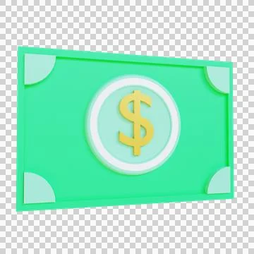 3d render illustration money Stock Illustration