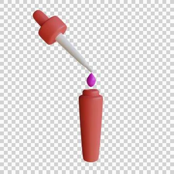 3d render illustration nail polish Stock Illustration