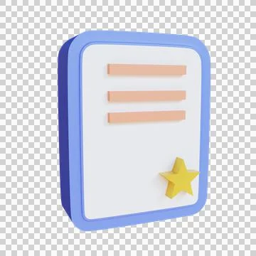 3d render illustration notes Stock Illustration