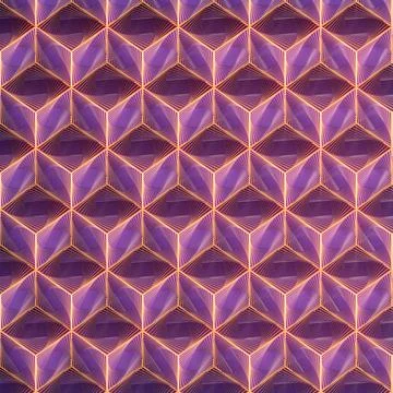 3d render illustration of shiny cubes with a colorful spiral wire frame pattern Stock Illustration