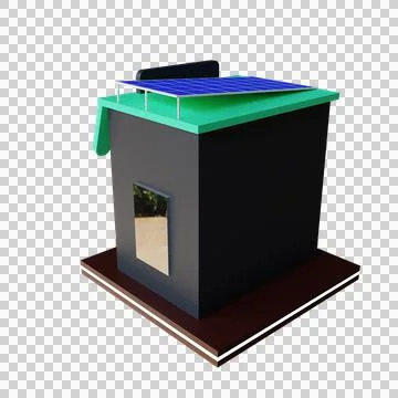 3d render illustration shop Stock Illustration