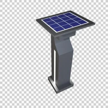 3d render illustration solar garden light Stock Illustration